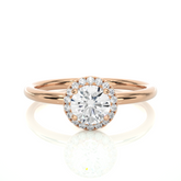 Halo Diamond Engagement Ring